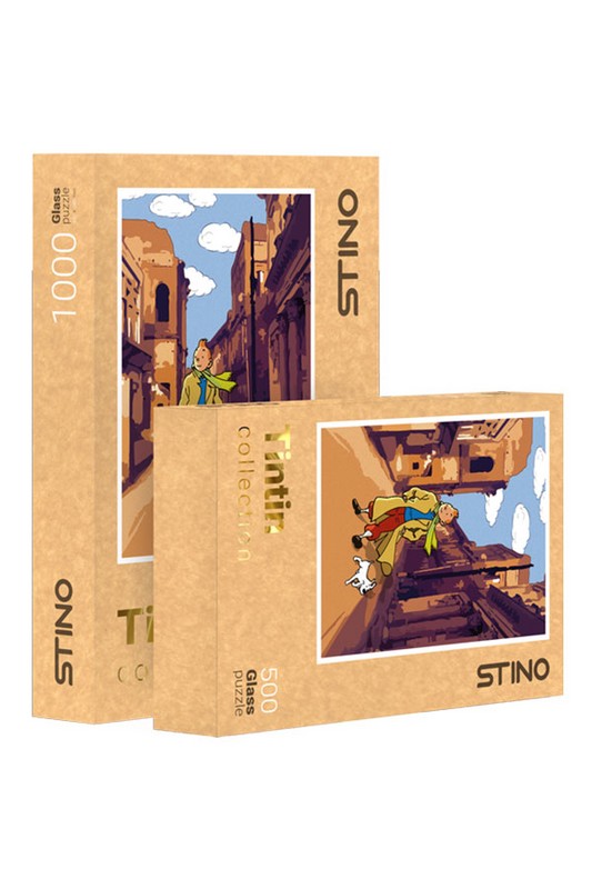 پازل شیشه ای ۵۰۰ قطعه طرح تن تن کد ۱۰۳