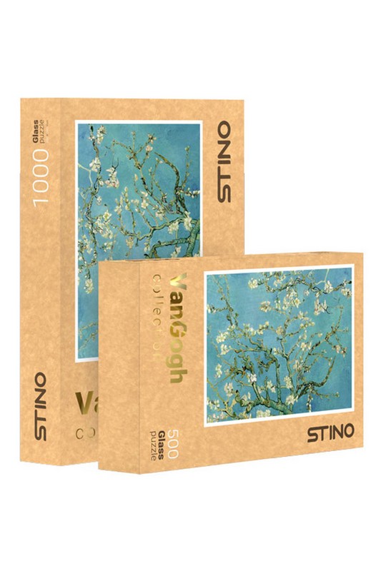 پازل شیشه ای ۵۰۰ قطعه طرح ونگوگ کد ۱۱۰