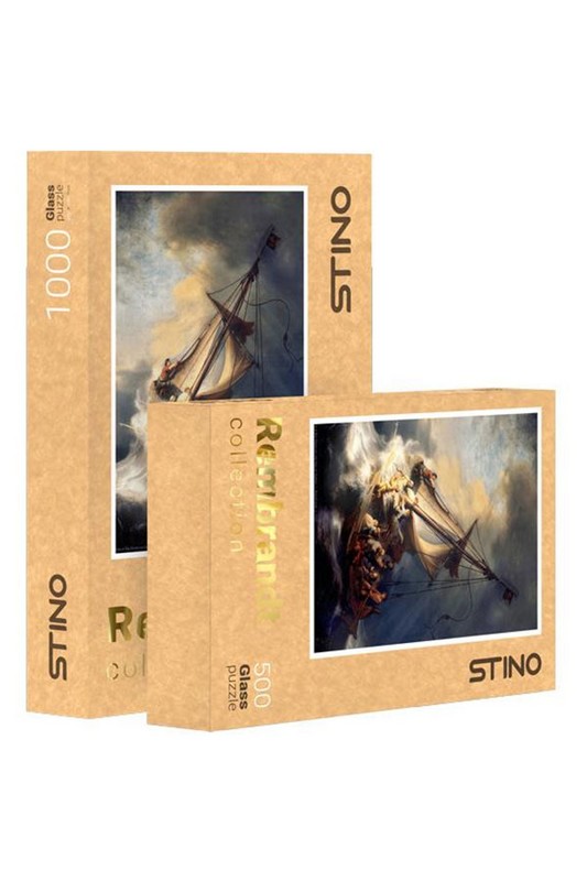 پازل شیشه ای ۵۰۰ قطعه طرح رامبرانت کد ۱۰۳