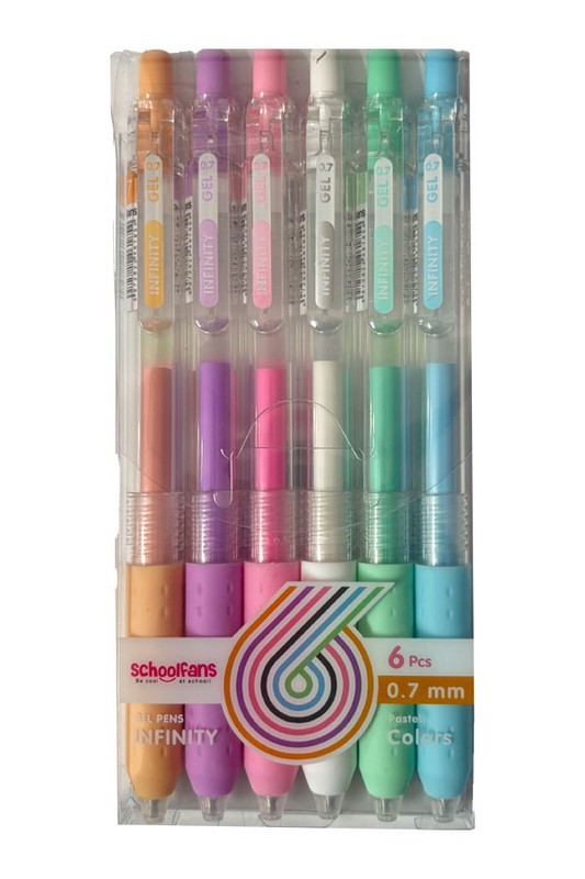 روان نویس رنگی ۰.۷ ۶ رنگ Pastel