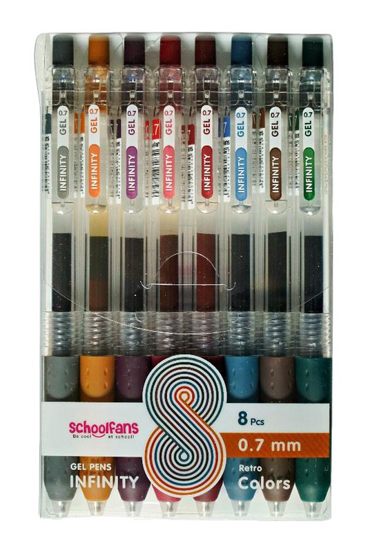 روان نویس رنگی ۰.۷ ۸ رنگ Retro