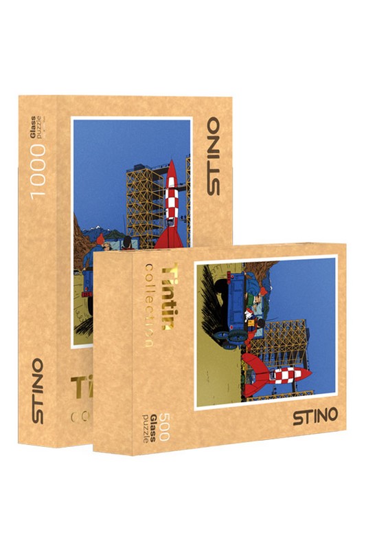 پازل شیشه ای ۱۰۰۰ قطعه طرح تن تن ۱۰۵