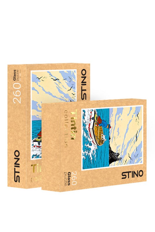 پازل شیشه ای ۵۰۰ قطعه طرح تن تن کد ۱۰۷