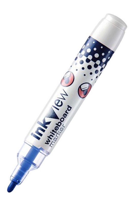 ماژیک وایت برد سر گرد آبی inkview یونی بال