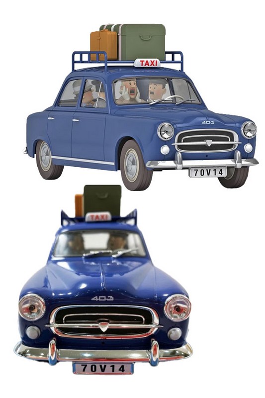 مجسمه فیگور تن تن The marlinspike taxi ۲۹۹۳۷ le taxi de moulinsart les bijoux de la castafiore