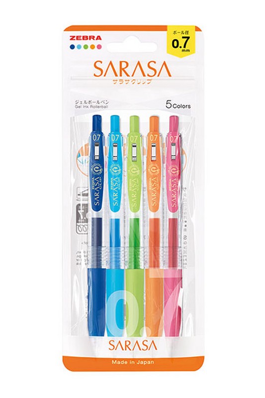 روان نویس ۰.۷ ۵ رنگ رنگ های روشن زبرا