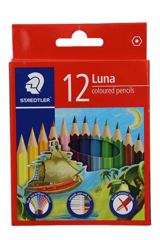 مداد رنگی ۱۲ رنگ کوتاه لونا استدلر