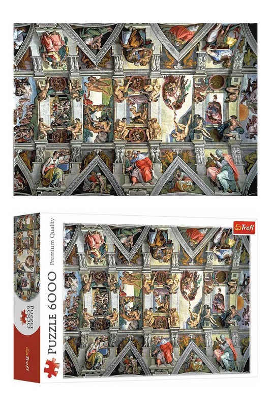 پازل ۶۰۰۰ قطعه Sistine Chapel Ceiling Rome ۶۵۰۰۰