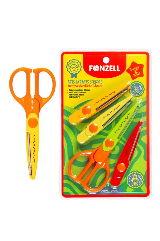 قیچی کاردستی با ۴ تیغه ی قابل تعویض