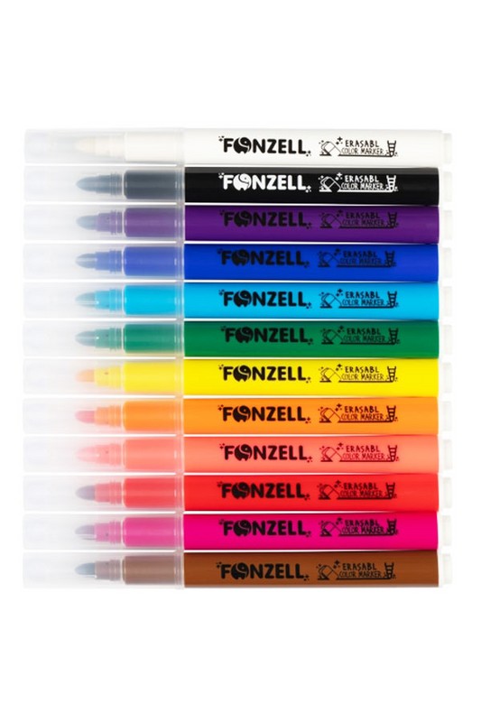 ماژیک ۱۱ رنگ همراه با ماژیک پاک کننده