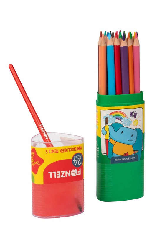 مداد رنگی آبرنگی ۲۴ رنگ سه گوش ۶۸۵۰۶۷