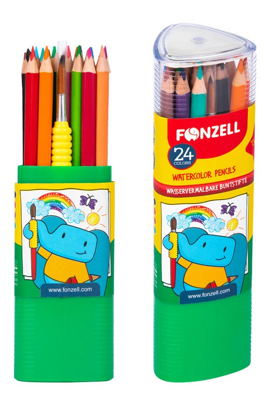 مداد رنگی آبرنگی ۲۴ رنگ سه گوش ۶۸۵۰۶۷