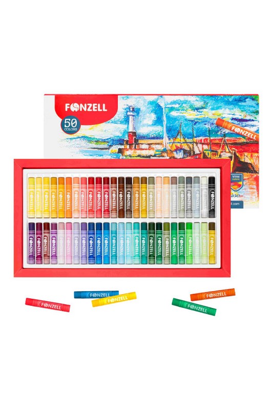 پاستل روغنی ۵۰ رنگ creative کد ۶۸۵۰۳۹