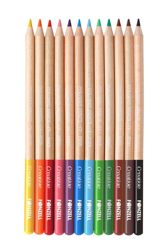 مداد رنگی ۱۲ رنگ جعبه فلزی ۶۸۵۰۵۴