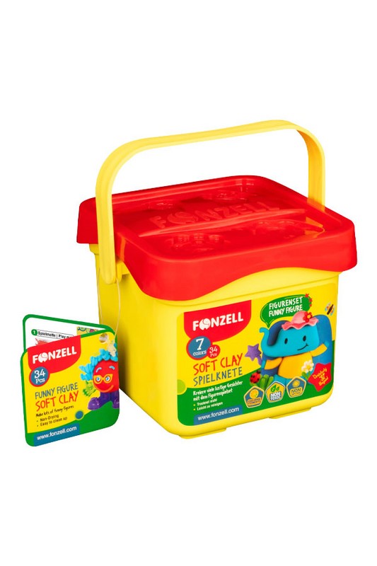 خمیر بازی سطلی ۷ رنگ سری شخصیت ها کد ۶۸۵۰۸۷