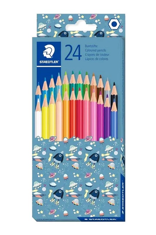 مداد رنگی ۲۴ رنگ سری Pattern Mix استدلر