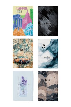 سررسید اروپایی جلد سخت عطف دار ۱۴۰۵ سم s.a.m